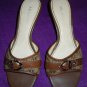 Womens Anne Klein slip on brown pumps size 8.5