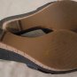 Womens Marc Fisher black leather slip on platform sandals size 7 1/2M