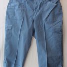 Womens Gloria Vanderbilt Capri Pants Size 14 Blue