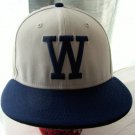 New Era 59FIFTY WeSC Fitted Cap Hat White/Navy Blue Size 7 5/8