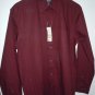 Joe Joseph Abboud Maroon Red Button Down Long Sleeve Shirt Size Small NEW