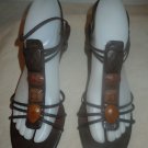 Womens NYJ New York Journal brown sandals size 8