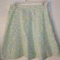 Womens i.e relaxed Petites Blue/green/white floral skirt size 10P