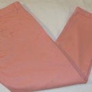 Womens Calvin Klein Jeans Peach Cropped Cuffed Bottom Pants Size 10