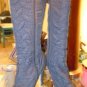 Juniors Wild Divas black quilted boots size 7