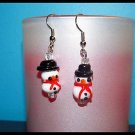 Darling Snowmen Piereced Earrings Winter/Holiday NEW