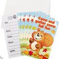 Fall Critters Invitations 8 Pcs NEW