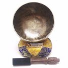 6" Antique Finishing Color Tibetan High quality Meditation Singing Bowl Set