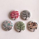 5 Pcs Wish Tree Fabric Cover Button