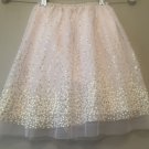 Girls glitter skirt light pink waist size16/24
