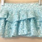 New girls blue tired skirt waist 22
