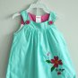Baby 2-Pcs Sleeveless Green Polka Dot Tank & Pink Short (6-9 M)