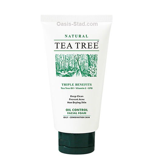Tea Tree Natural Oil Control Facial Foam Cleanser