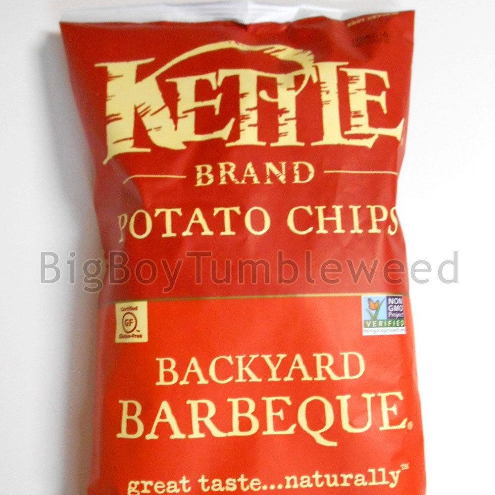 KETTLE Brand Backyard BBQ Barbeque snack potato chips cooked crispy 8.5