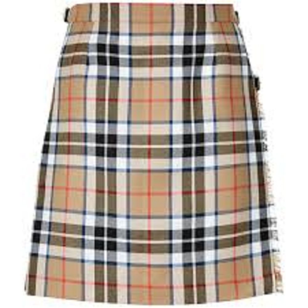 Men's 34 Size Traditional Highlands Thompson Camel Tartan Kilt Camel Thomson Tartan 100% Wool Kilt