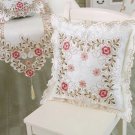 Embroidered pillow embroidered pillowcase cushion set of European arms, not including the inner body