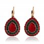 Imitated RUBY EARRINGS Europe retro Earrings Bohemia folk style earrings