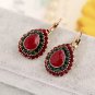 Imitated RUBY EARRINGS Europe retro Earrings Bohemia folk style earrings