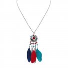 2017 new lady alloy clavicle chain, Europe and America circle fringe light necklace