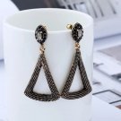 2017 new fashion retro earrings, triangle pierced earrings, pierced earrings