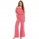 2017 new  women's waist Strapless Jumpsuit trousers cuffs are snow yarn rope catsuit.