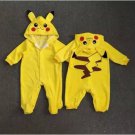2017 spring new baby clothes embroidered Pikachu hooded conjoined infant climbing clothes