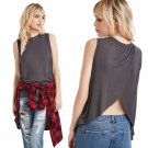 Summer lady - back down vest loose sleeveless coat color