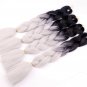 24Inch 5Pcs/Lot Ombre Jumbo Braiding Hair Crochet Braids