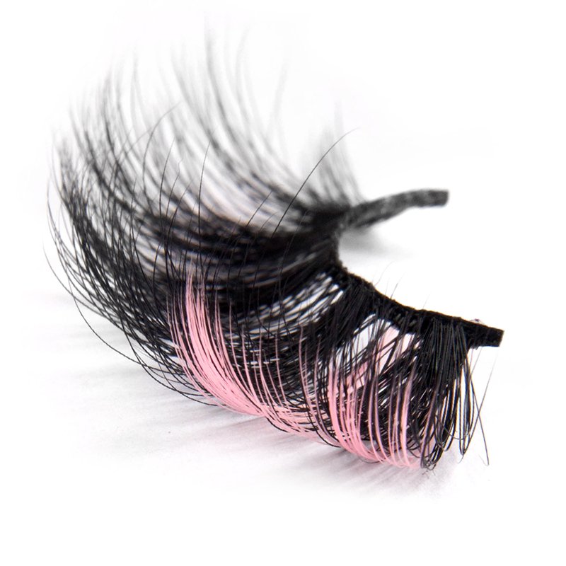 3D 6D False Colored Eyelashes Natural Real Mink fluffy Style Colorful Eyelash