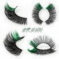 5 Pairs Colored Lashes 3D Dramatic Color Fake Eyelash Extension Fluffy Soft Colorful Faux Cils