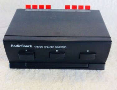 radio shack speaker selector