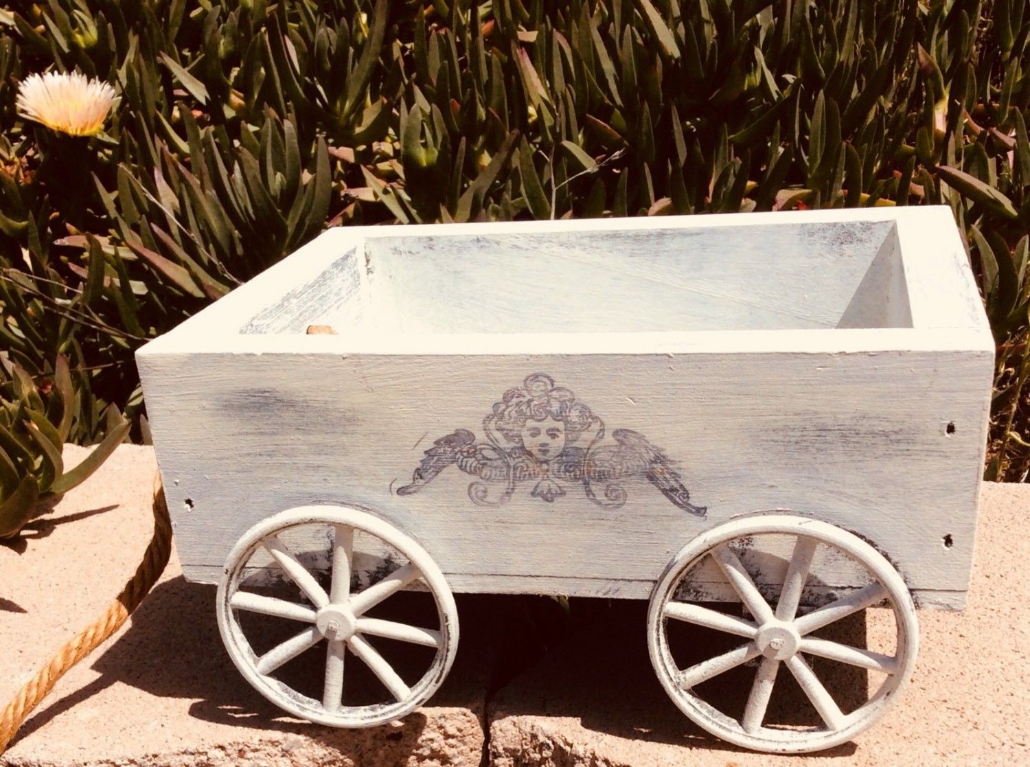 wooden doll wagon