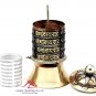 6.25 Inch Tibetan Prayer Wheel-4 line mantra prayer wheel, Om mane padme hum,dharma wheel