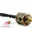 Tibetan Buddhist Om Mani Handmade Copper Prayer Wheel-12 inches hand prayer wheel,dharma wheel
