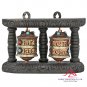 Buddhism Prayer Wheel with Tibetan Buddhist Mantra Home Décor 6.75 Inch