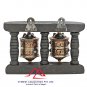 Buddhism Prayer Wheel with Tibetan Buddhist Mantra Home Décor 6.75 Inch