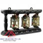WALL HANGING TIBETAN PRAYER WHEEL - 3 IN 1 WOODEN HANDCARVED FROM NEPAL