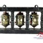 WALL HANGING TIBETAN PRAYER WHEEL - 3 IN 1 WOODEN HANDCARVED FROM NEPAL