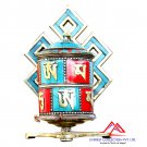 6 Inches Tibetan Table Prayer Wheel-handmade in Nepal-Dharma wheel