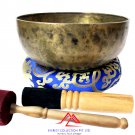 10 inches Tibetan Meditation Singing Bowl-Hand Hammered-Root chakra-Yoga Bowl