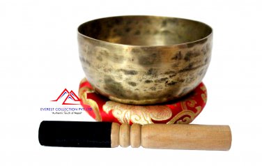 Hand Hammered Tibetan Meditation Singing Bowl 6 Inches - Thadobati signign bowl