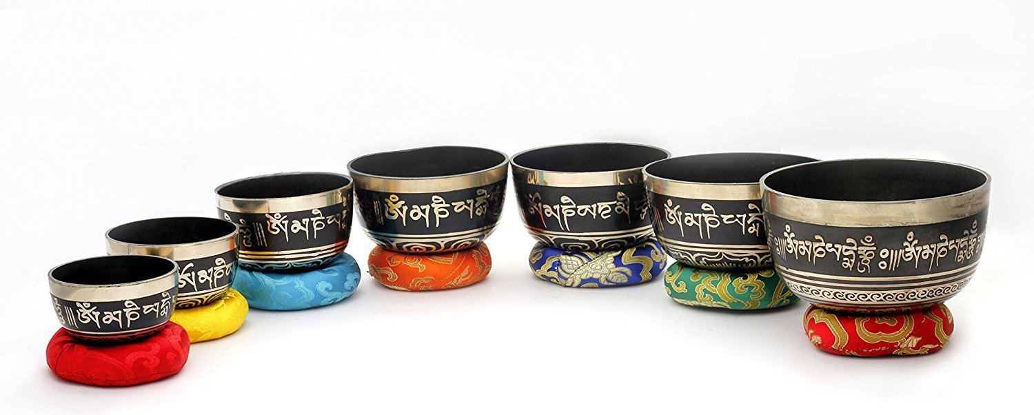 Chakra Healing Tibetan Singing Bowl Sets 7 Sets Of Meditation Bowls