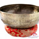 10" Mantra carved singing bowl-Meditation bowl-yoga bowl,singing bowl from Nepal
