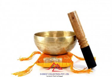 5"Handmade singing bowl-D chakra, meditation bowl, healing bowl,yoga, handmade in Nepal