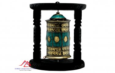8 inches wall hanging/table top prayer wheel-Meditation wheel-buddha chakra-made in Nepal