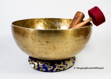 Master Healing Tibetan singing bowl -13"Diameter singing bowl from Nepal,Buddha