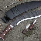 14 inches rustfree 5 chirra kukri,khukuri from Nepal,gurkha knife,knives,khukuri
