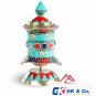 6"Tall stone setting prayer wheel-Tibetan prayer wheel-handmade prayer wheel