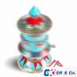 6"Tall stone setting prayer wheel-Tibetan prayer wheel-handmade prayer wheel