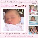Photo Baby Announcements ~ Traditional